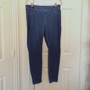 Zac and Rachel Blue Denim Jeggings, Women's Size Large